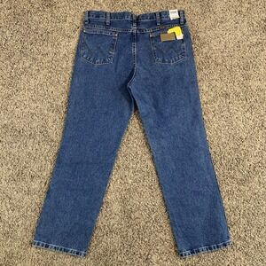 Wrangler Jeans Mens 35x30 Blue Cowboy Cut Fit Straight Leg Denim 936GBK NWT